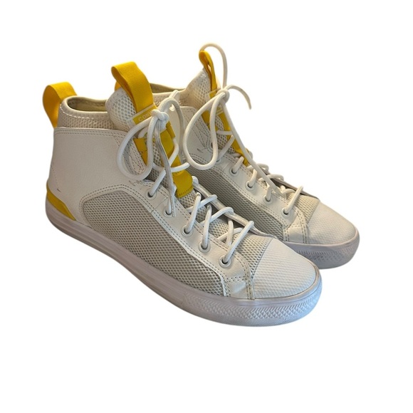 Unisex Converse Chuck Taylor All Star Ultra Mid 'White Yellow' Shoes W 9 M 7 - Picture 2 of 10